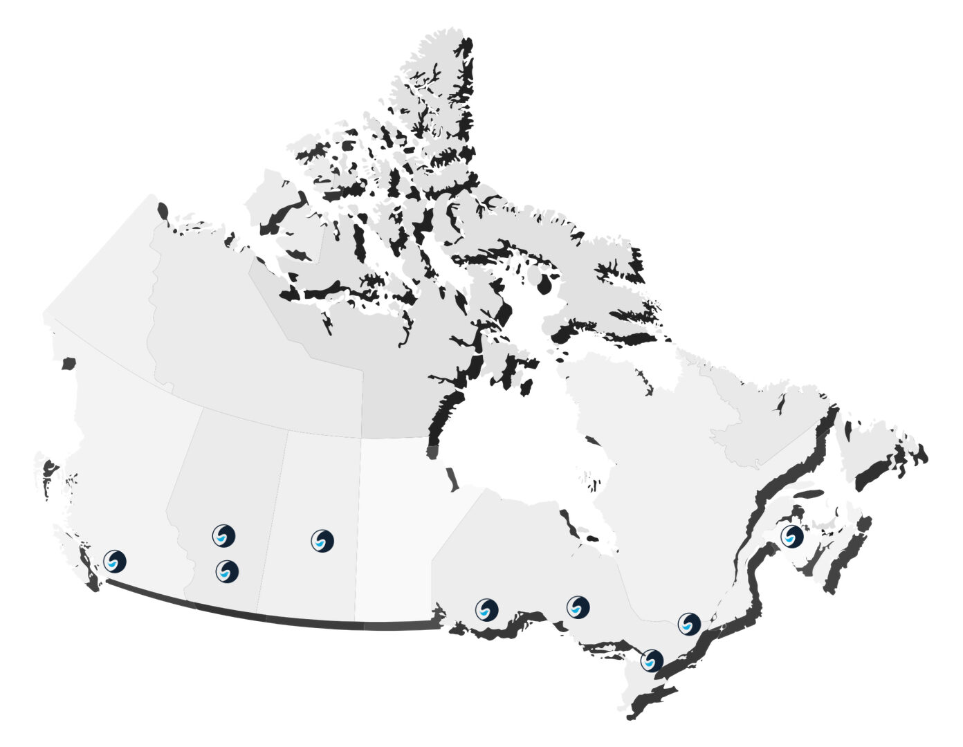 BlueBird iT healthcare tech support locations in Toronto, Ottawa, Vancouver, Calgary, Edmonton, Winnipeg